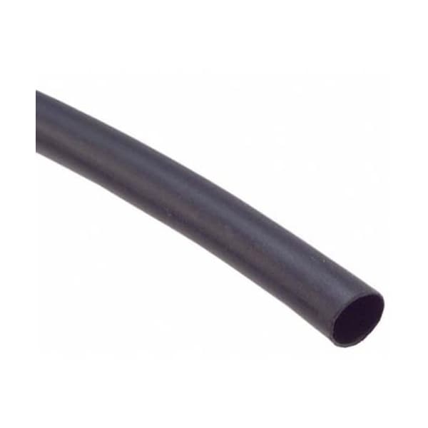 Heat Shrink Tube, Thin Wall, 2:1 I.D. Shrink Ratio, Black, 100 ft